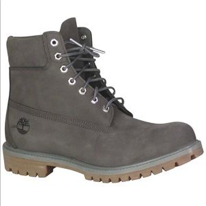 Gray boots